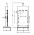 Гидравлический пресс 10 т. настольный ручной Werther-OMА PR10B/PM(OMA650B)